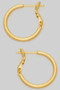 Three Quarter Inch 14K Gold Dipped Hoop Earrings