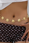Shell And Small Starfish Charm Chain Link Belt