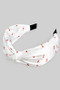Knotted Bow Cherry Print Headband