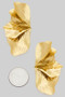 Textured Leaf Petal Drop Earrings