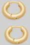 Small Oval Shaped Brass Hoops