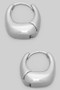 Chubby Rectangular Hinged Brass Hoops