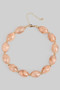 Lavish Acrylic Resin Stone Link Necklace