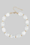 Lavish Acrylic Resin Stone Link Necklace