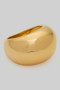 Shiny Brass Dome Statemint Ring