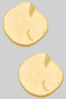 Hammer Textured Round Post Earrings