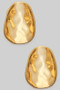 Curved Hammered Textured Geo Post Earrings