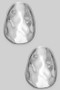 Curved Hammered Textured Geo Post Earrings