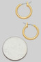Small 14K Gold Dipped Hinge Top Hoop Earrings