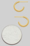 Dainty 14K Gold Dipped Scoop Hoops