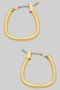 Dainty 14K Gold Dipped Square Shaped Hoops
