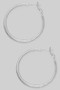 Double Stacked Textured Brass Hoop Earrings