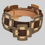 Cross Buckle Slider Belt