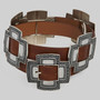 Cross Buckle Slider Belt