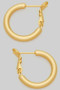 Classic 14K Gold Dipped Chubby Hoop Earrings