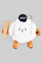 Plush Baseball Keychain With Hidden Pen