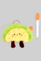 Plush Hard Shell Taco Keychain With Hidden Pen