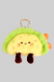 Plush Hard Shell Taco Keychain With Hidden Pen