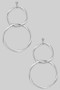 Double Geo Twist Brass Drop Earrings