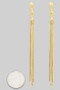 Twisted Dangling Snake Chain Drop Earrings