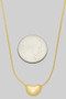 Chubby Bean Pendant Necklace Slide Adjustable