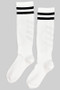 Black Striped Long Compression Socks