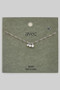 Triple Cz Charm Twisted Chain Necklace