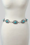 Ornate Squash Blossom Link Chain Belt