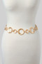 Textured Circle Link Chain Belt