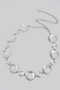 Textured Circle Link Chain Belt