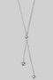 18K Gold Dipped Bolo Style Necklace With Ball Pendants
