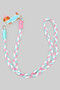 Multi Braided Phone Lanyard With Dachshund Clip Holder