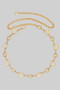 Romance Heart Flower Link Chain Belt