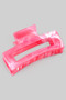 Marbled Matte Finish Rectangular Hair Clip
