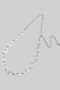 Textured Leaf Charm Chain Link Belt