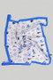 Sea Shell Motif Silky Square Scarf