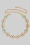 Cab Accent Aztec Cross Link Chain Belt