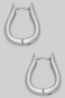 Horseshoe Split Brass Hoop Earrings