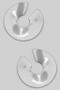 Hammered Open Hoop Drop Earrings