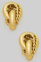 Triple Texture Knotted Drop Earrings