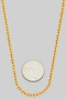 Classic Chain Link Brass Necklace