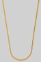 Classic Box Link Brass Necklace