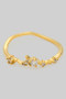 Wavy Micro Cz Pave Brass Ring
