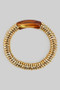 Stretch Disc Bracelet With Resin Acrylic