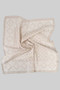 Geo Polka Dot Print Silky Square Scarf