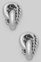 Triple Texture Knotted Drop Earrings