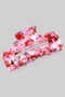 Marbled Rectangular Cut Out Hair Clip
