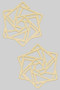Triangle Cluster Cut Out Drop Earrings