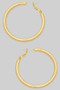 Timeless Brass Hinge Hoop Earrings