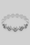 Cz Pave Cluster Link Band Ring